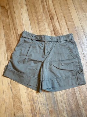 Jacob Olive Green Cotton Shorts Khakis Size 10 Y2K Utility 100% Cotton
